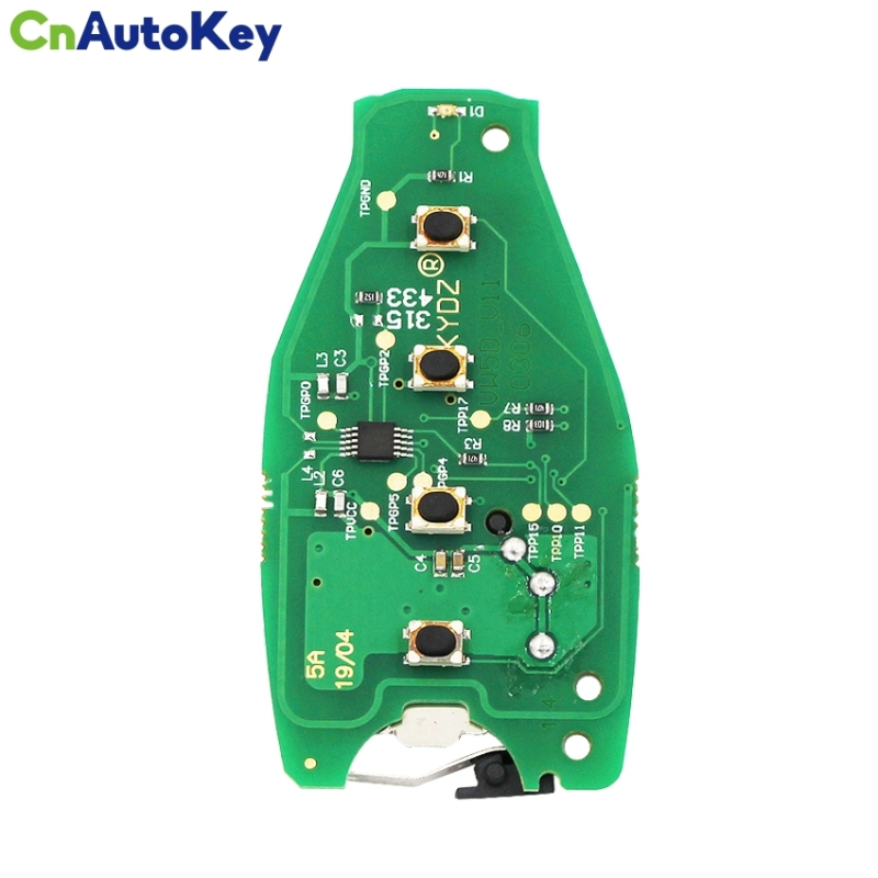 CN001021 VW Tounreg 3 Button smart card 7P6 959 754 AL 433 Mhz