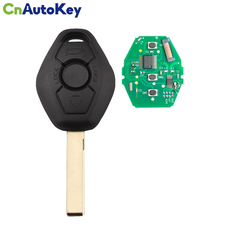 CN006011 For BMW Remote Key 3 button 433MHZ HU92 CAS2 ID46 (PCF7942)
