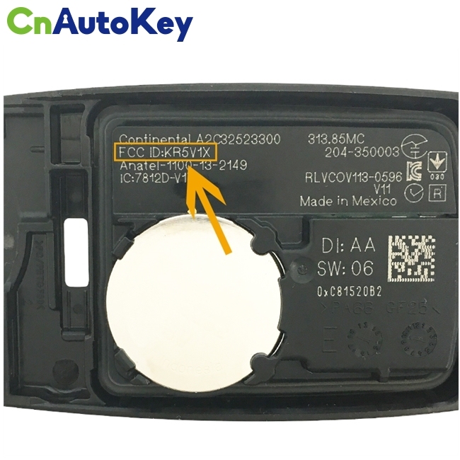 CN003125 For 2014 - 2018 Acura MDX 4 Button Smart Key Driver 2 Fcc KR5V1X Pn 72147-TZ5-A11