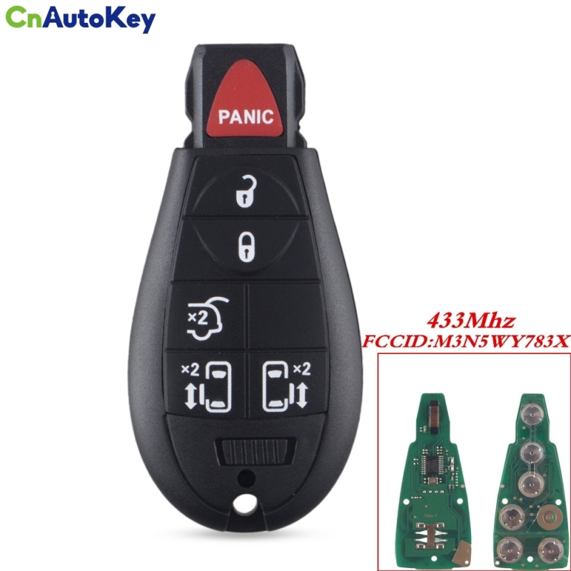 CN015009 for Chrysler JEEP DODGE 5+1 button 433MHZ Smart Remote Key M3N5WY783X / IYZ-C01C