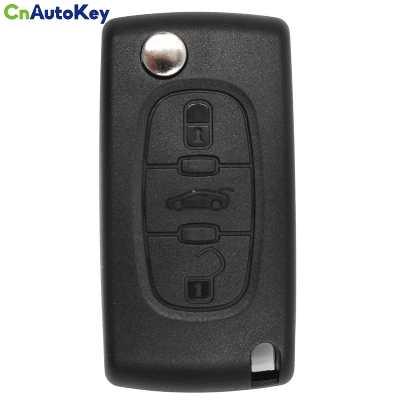 CN009005 Flip Remote Key 3 Button 433MHz ID46 Chip Fob for for Peugeot 207 307 407 2005-2011 0536