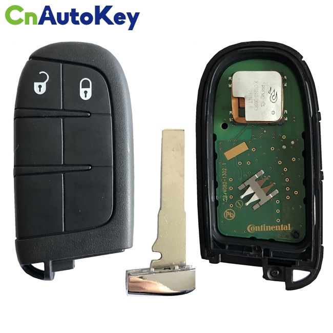 CN086008 2Buttons Smart Remote Control Key 433mhz 4A Chip Keyless Entry SIP22 Blade for Jeep Renegade M3N-40821302