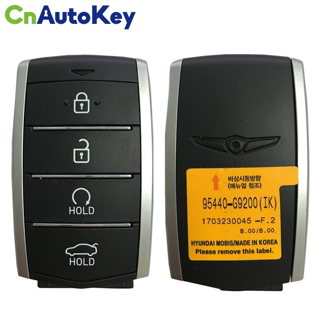 CN020139 For Hyundai Genesis 2019 Genuine Smart Remote Key 4 Buttons 433MHz 95440-G9200