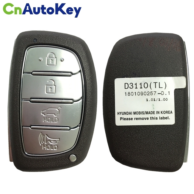 CN020135 For Hyundai Tucson 2018 Genuine Smart Remote Key 4 Buttons 433MHz HITAG 3 Transponder 95440-D3110