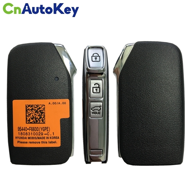 CN051109 For KIA 2020 Genuine Smart Remote Key 3 Buttons 433MHz HITAG 3 Transponder 95440-F6600