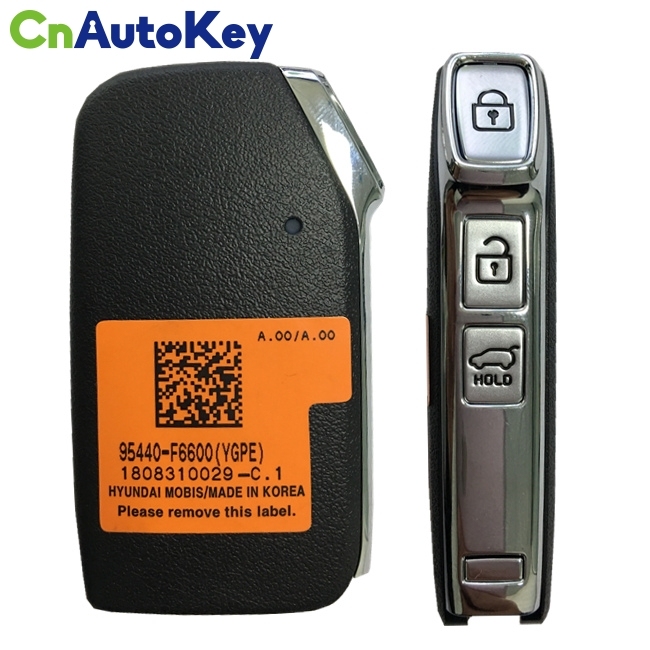 CN051109 For KIA 2020 Genuine Smart Remote Key 3 Buttons 433MHz HITAG 3 Transponder 95440-F6600