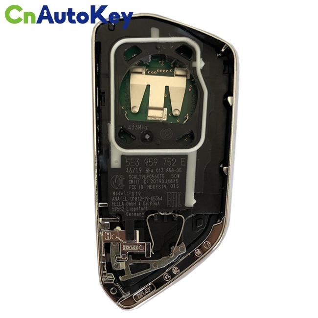 CN001101 For 2020 Volkswagen  3 Button Remote Keyless go 5HG 959 753 5H0 959 753M 434MHZ NCP2161W chip