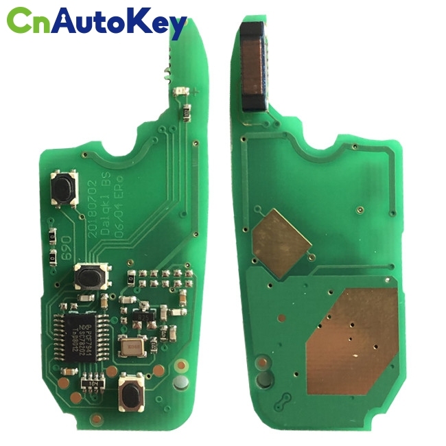 CN017016 3 Button Remote Key Fob ASK 433MHz PCF7941 chip for Fiat Panda 2007 2008 2009 2010 2011 2012