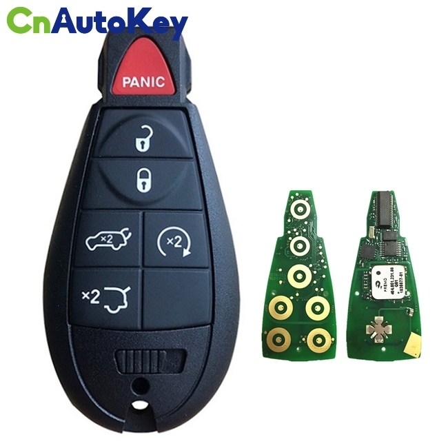 CN015098 Aftermarket 2009-2013 Jeep Grand Cherokee  6-Button Keyless Go Fobik  PN 68051666AI  IYZ-C01C