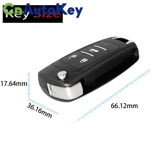 XKBU01EN Wire Remote Key Buick Flip 4 Buttons English 5pcs/lot