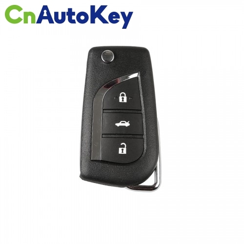 XKTO00EN Wire Remote key Toyota Flip 3 Buttons English 5pcs/lot