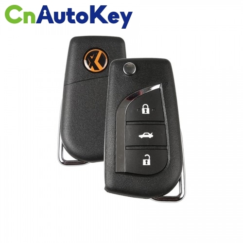 XKTO00EN Wire Remote key Toyota Flip 3 Buttons English 5pcs/lot