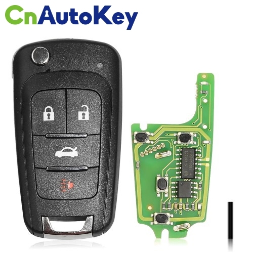 XKBU01EN Wire Remote Key Buick Flip 4 Buttons English 5pcs/lot