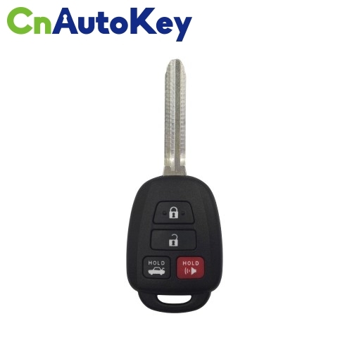 XKTO06EN Wire Remote Key Toyota Flat 4 Buttons Square English 5pcs/lot