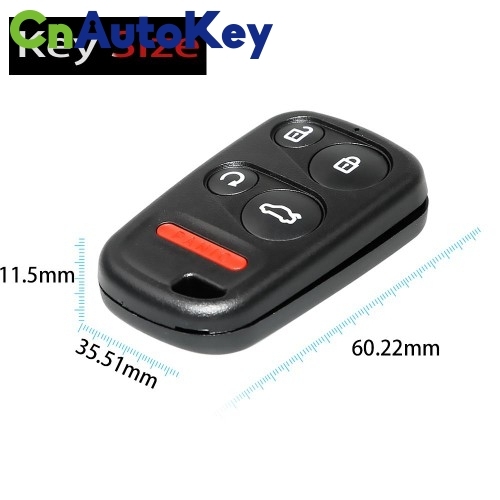 XKHO03EN Wire Remote Key Honda Separate 4 buttons with Remote Start &amp; Trunk Button English 5pcs/lot