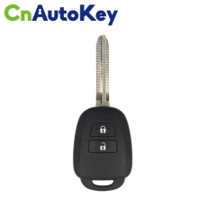 XKTO07EN Wire Remote Key Toyota Flat 2 Buttons Square English 5pcs/lot