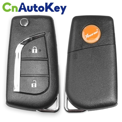 XKTO01EN Wire Remote Key Toyota Flip 2 Buttons English 10pcs/lot