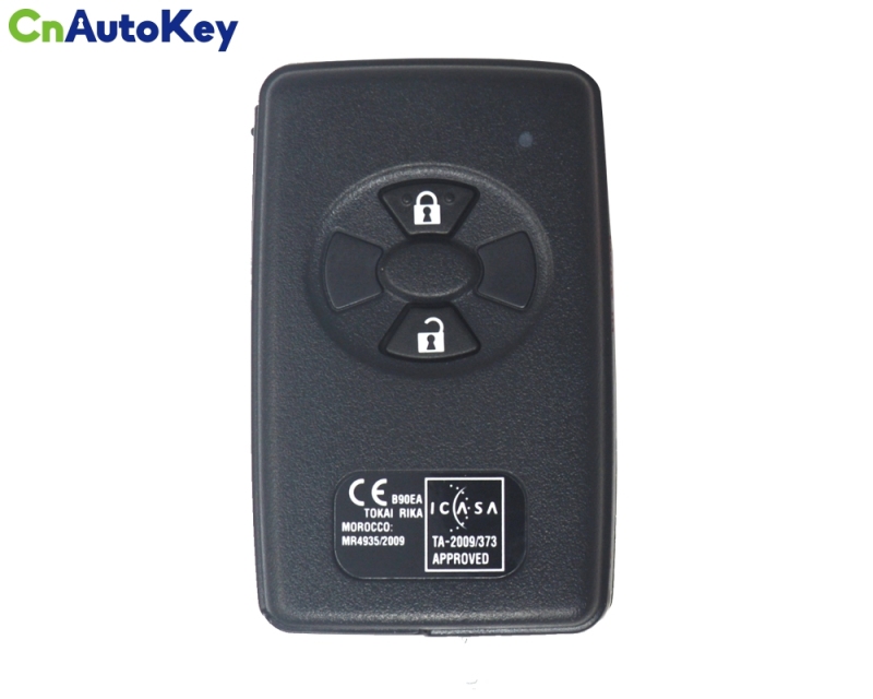 CN007199 Toyota Rav4 2006+ Smart Key, 2Buttons, B90EA P1 98 4D-67, 433MHz ASK 89904-12170 Keyless Go