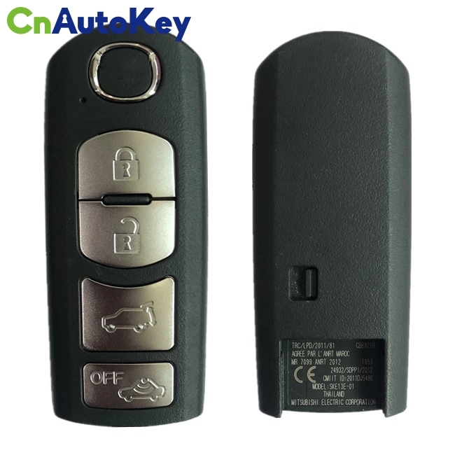 CN026040 4 Buttons Smart Remote Car Key 433Mhz For Mazda (Mitsubishi System) 6 3 MX-5 PFC7953P HITAG PRO 49 CHIP FCC SKE13E-01