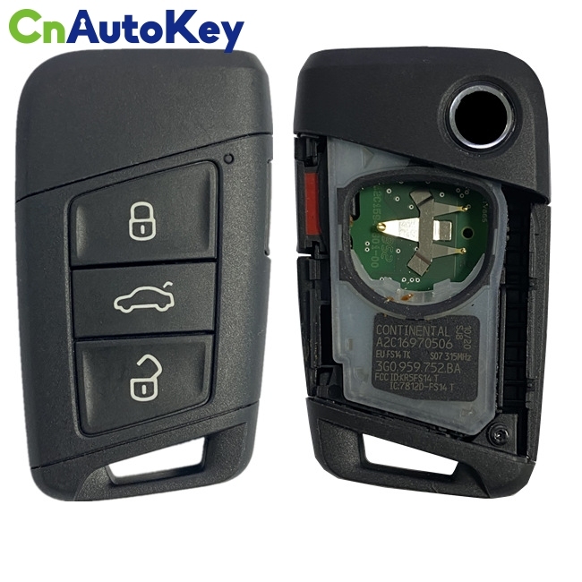 CN001103 2018-2020 Volkswagen Atlas Passat  4-Button Smart Key  PN 3G0 959 752BA  KR5FS14-T