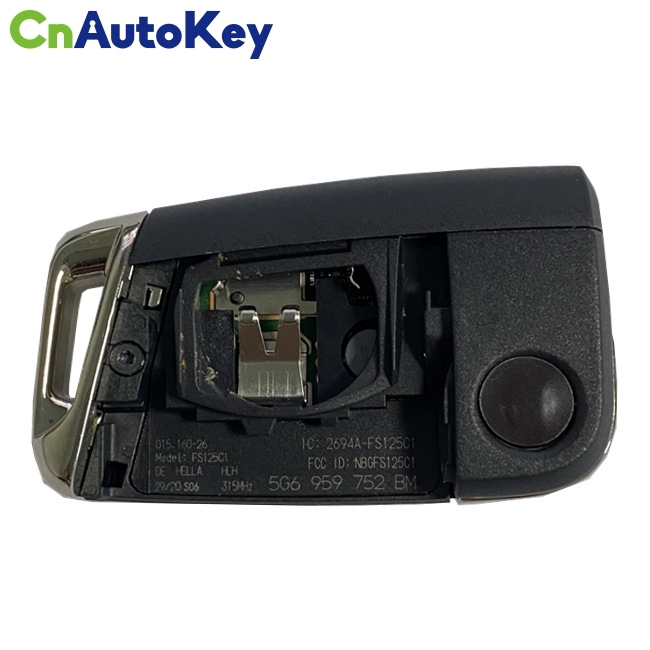 CN001104 2020 Volkswagen Prox  Jetta 4-button Remote Flip Key 315MHZ PN 5G6 959 752 BM FCC ID NBGFS25C1