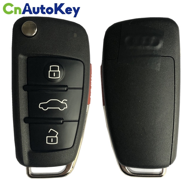 CN008056 2013-2017 Audi A3 Q2L Q3 / 4-Button Flip Key Keyless go / PN: 8V0 837 220 E / NBGFS12P71 - MQB