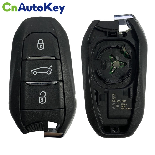 CN009042 2020 Peugeot 5008, 508   Smart Key, 3Buttons, IM3A HITAG AES NCF29A1, 434MHz Keyless Go