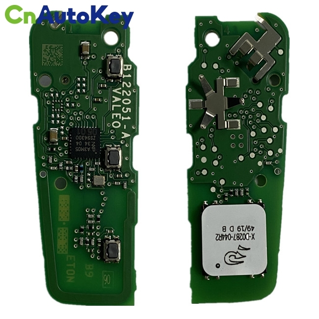 CN088003 OEM Smart Key for Vauxhall Crossland X Buttons 3  Frequency 434MHz  Transponder HITAG 3 128 AES Part No 98161692ZD IM3A