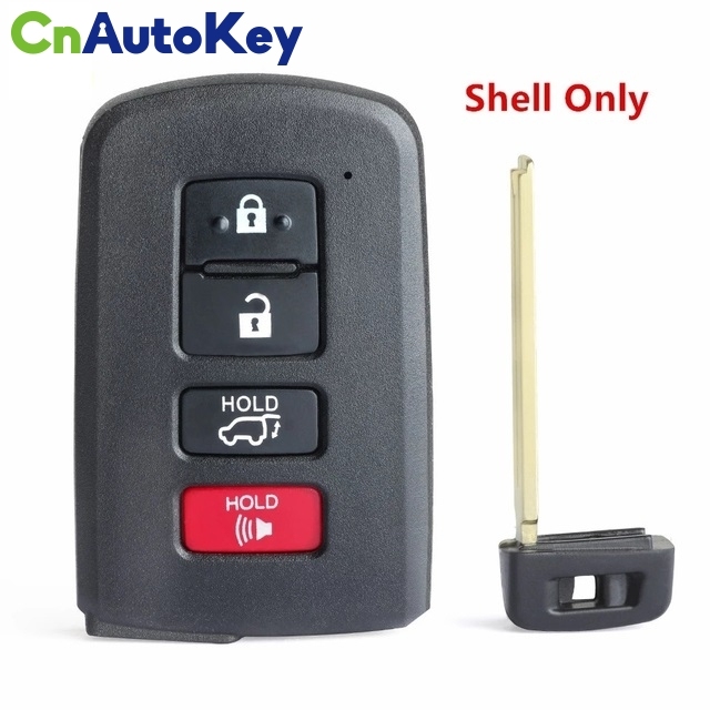 CS007086 Replacement New Smart Remote Key Shell 2/3/4 Button for Toyota Camry Hybrid Avalon Corolla Highlander RAV4 Prius C Tacoma