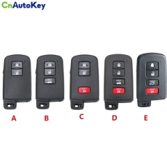 CS007086 Replacement New Smart Remote Key Shell 2/3/4 Button for Toyota Camry Hybrid Avalon Corolla Highlander RAV4 Prius C Tacoma