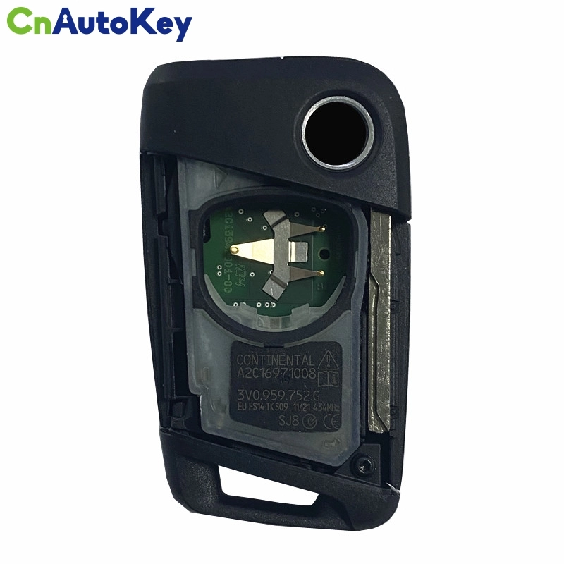 CN001116 OEM Smart Key for Skoda Superb Facelift Buttons:3 / Frequency:434MHz / Transponder:NCP21A2W/HITAG PRO / Part No: 3V0 959 752 G