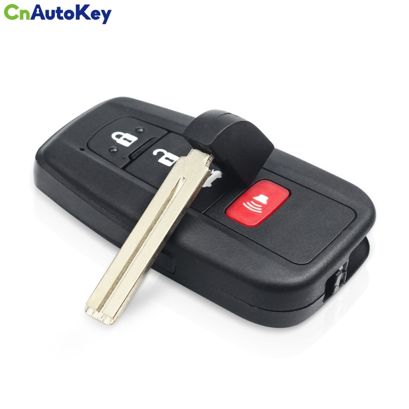 CS007092 2 3 4 Buttons Car Remote Key Shell Case Fob Replacement Insert Key Blade For Toyota C-HR RAV4 Prius Camry 2018 2019