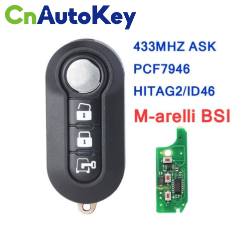 2-Pack Replacement Remote Key Fobs For 2014–2020 Ram ProMaster – 433MHz, PCF7946 Chip, Uncut Blades