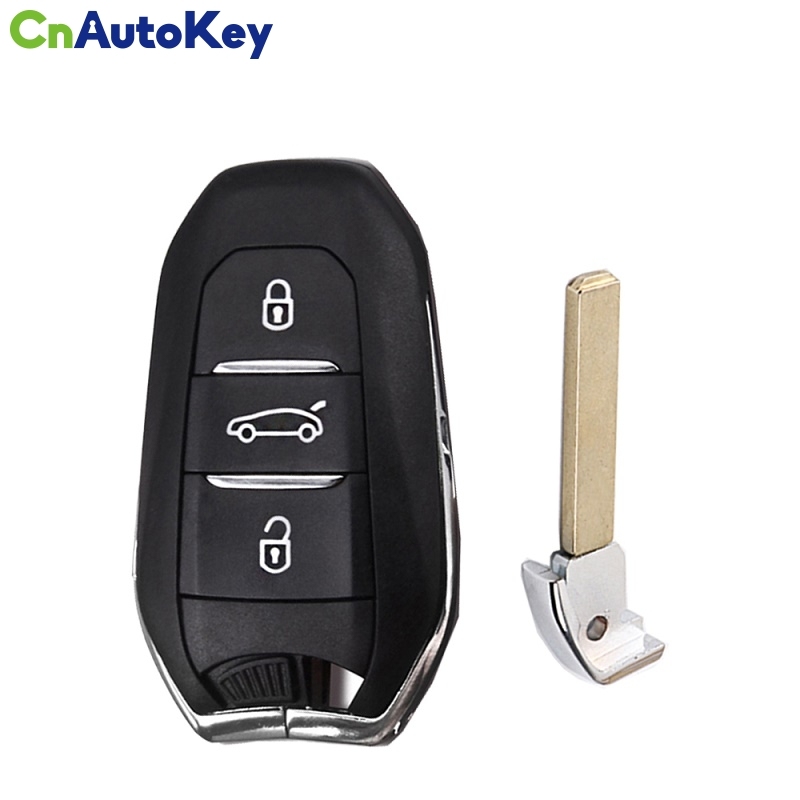 CS016022  for Citroen 508 3008 2008 C3 C4 C5 Berlingo Grand Picasso DS Smart Key Shell Remote Case Fob &amp; Emergency Blade 3 Button