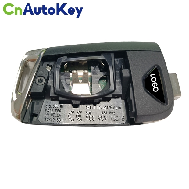 CN001123  For 2019 Volkswagen jetta 3 Button Flip Key Fob Remote 5CG 959 752B 434mzh NCP2161W chip