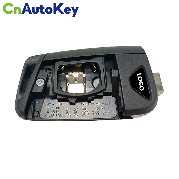 CN001125  For 2019 Volkswagen jetta 3 Button Flip Key Fob Remote 5CG 959 752 D 434mzh NCP2161W chip Keyless GO