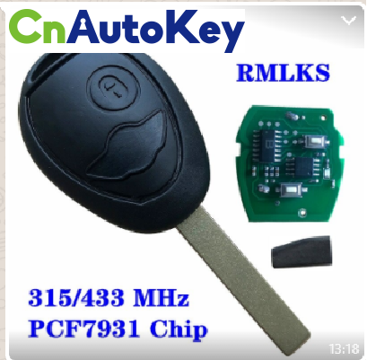 Mini copper Remote Key Frequency 433mhz /315mhz PCB RMLKS Transponder PCF 7931