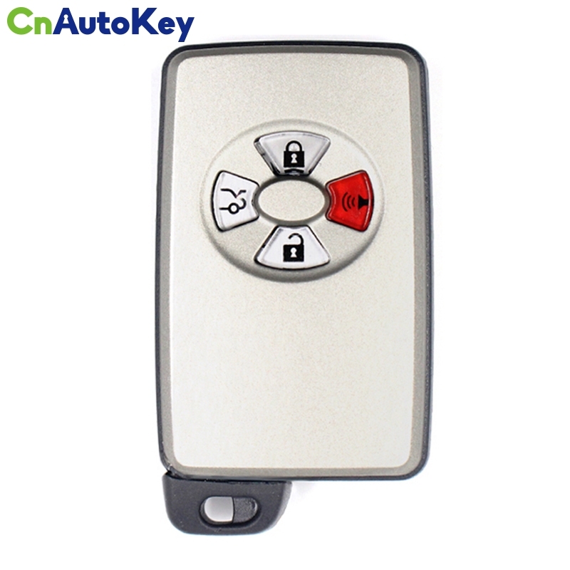 CS007097 for Toyota Replacement Smart Card Remote Car Key Shell Case Cover 2 /3 /4 Buttons with Uncut Blade