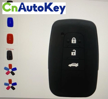 SCC013010 Key fob case 3 Buttons Remote Silicone Car Fob Key Case Cover for toyota