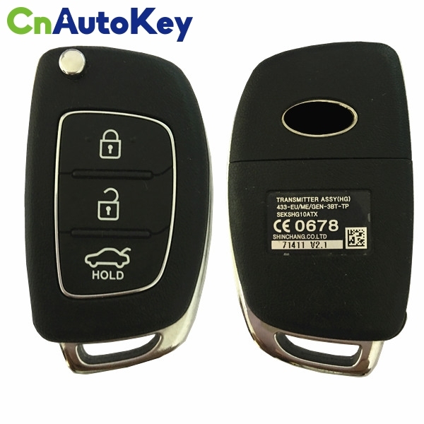 CN020114 2013-2014 Hyundai Azera Remote Flip Key 3B – 433MHZ – 95431-3V030