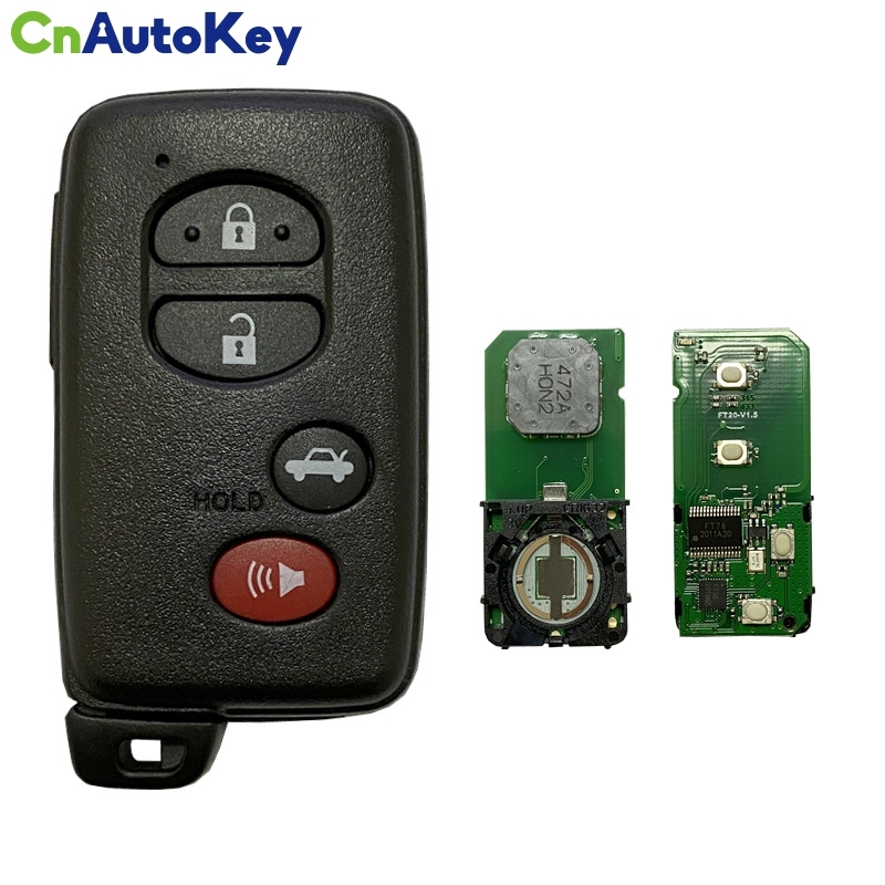 CN007222 Toyota Avalon 2010-2013 Smart Key Remote 4 Buttons 433MHz 89904-07071 89904-07072 FCC ID: 14AAC PAGE1 98 4D-67 CHIP A433