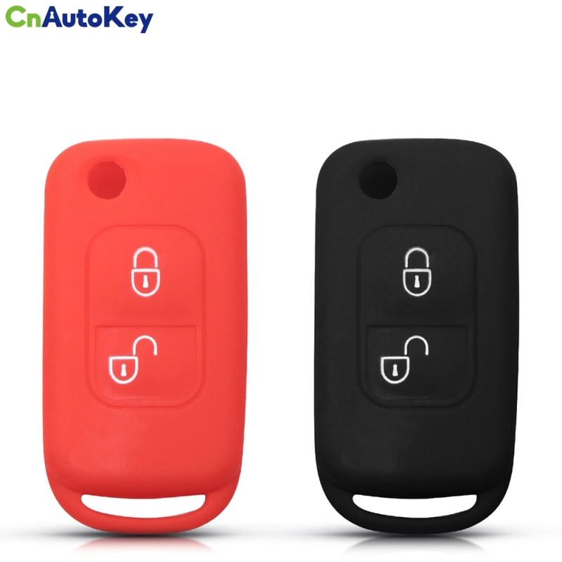 CS002042     For Mercedes Benz A C E S Class ML320 ML430 ML55 AMG 300SL W168 W202 W203 W208 W210 500SEC Silicone Key Case Skin Cover