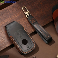 CS002045     For Mercedes Benz 2017 E Class E43 E300 E400 W213 2018 S Class E300L S320 S350 s450l Leather Car Key Case