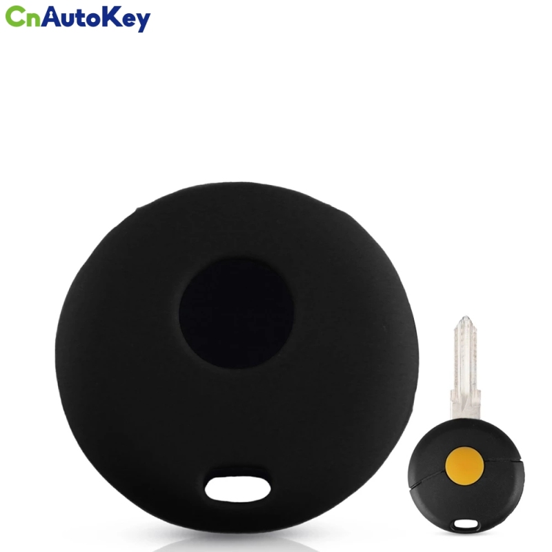 CS002046     For Mercedes Benz Smart Fortwo Cabrio City Cross Remote Fob Cover 1 Button Silicone Car Key Case