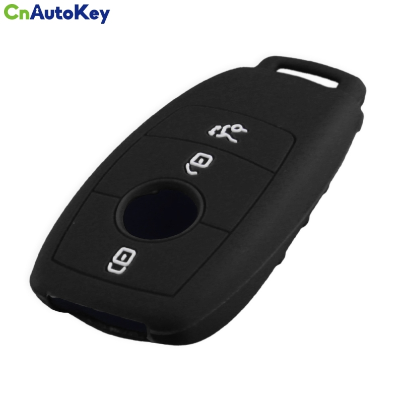 CS002053    3 Buttons Key Rings For Mercedes Benz AMG Key 2017 E W213 Class Silicone Protector Case Key Cover Fob Silicone Key Case