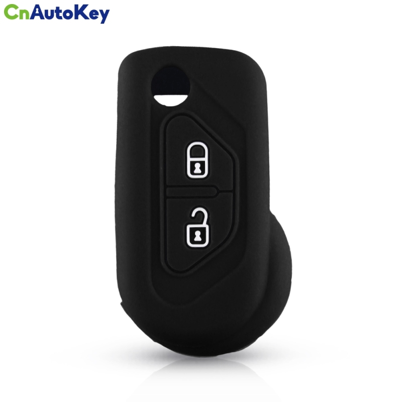 CS016023    For Citroen DS3 2009-2016 Protector Cover Holder Skin Car Silicone Car Flip Key Cover 2 Button Silicone Car Key Case