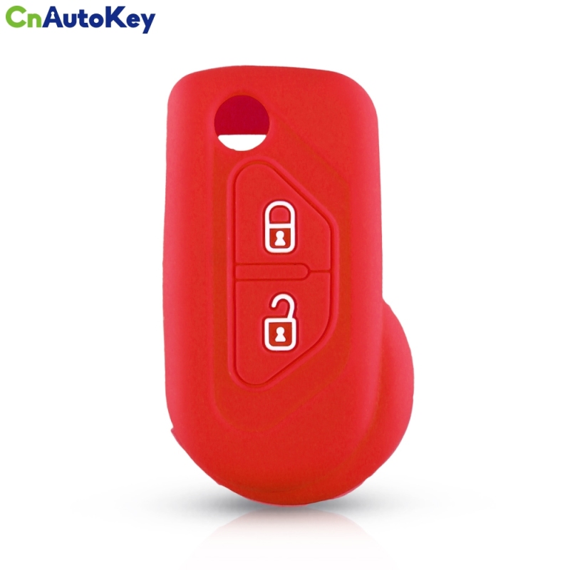 CS016023    For Citroen DS3 2009-2016 Protector Cover Holder Skin Car Silicone Car Flip Key Cover 2 Button Silicone Car Key Case