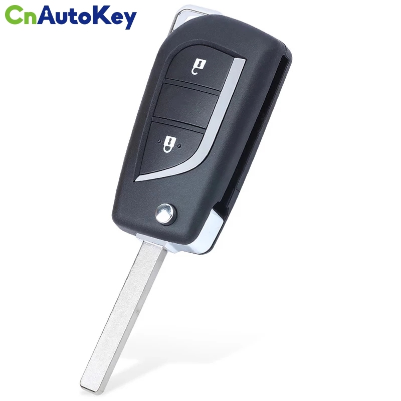 CN007226     Flip Remote Control Car Key With 2 Buttons 433MHz H Chip - FOB for Toyota Aygo Yaris 2014 2015 2016 Fob P/N: 89070-0D330
