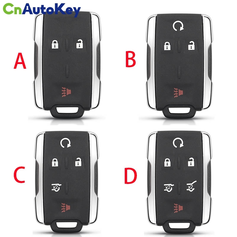 CS014022   For Chevrolet Tahoe Suburban Sierra Silverado Remote Smart Key FOB Shell Housing Keyless Entry Case For GMC Yukon XL