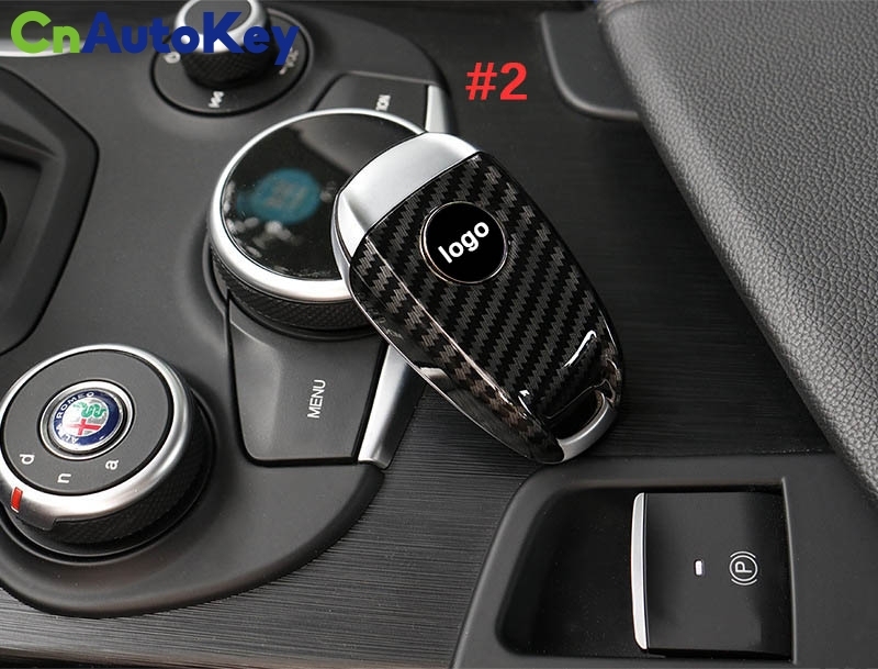 CS092014  Suitable for Alfa Romeo Giulia Stelvio carbon fiber protective case color key case